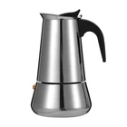 Everich Italian Stainless steel Stovetop Espresso Latte Coffee Maker moka Percolator Pot 2/4/6/9cups