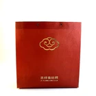 High Quality Promotional Recyclable Pp Non Woven Shopping Bag With Silver Ribbon Handle For Colth Packing
