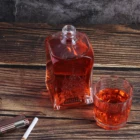 Fashion Vodka Top Grade Square Crystal Flint Fashion Spirits Agave Whiskey Vodka Wine Bottle 620ml