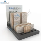 simple type customized tile wood floor parquet stone display racks
