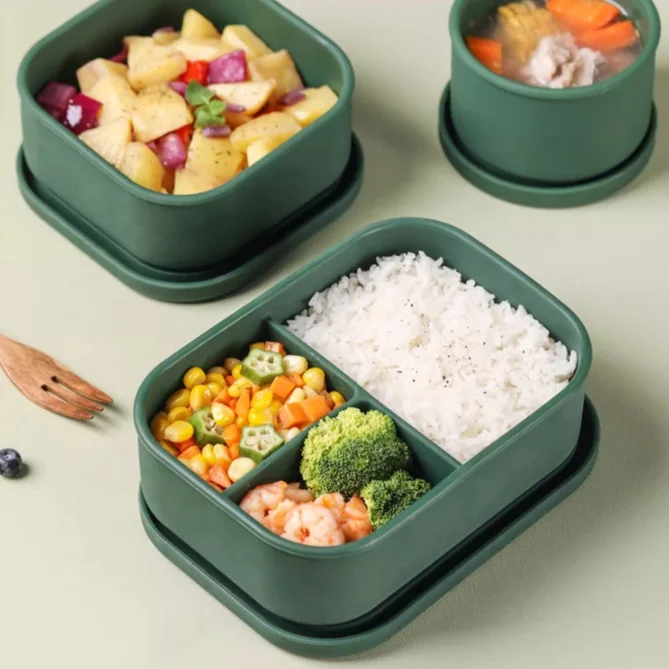 Customization Food Grade Bpa Free Silicone Snack Food Storage Container