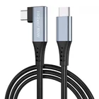Usb Best Quality Support 10gbps Fast Data Transfer Nylon Braided USB 3.1 Type C To Right Angle USB C Cable