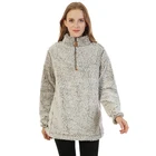 2 Days Shipping RTS Sofr Warm Classic Frosty Sherpa Fleece Pullover