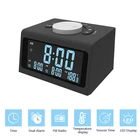Radio Radio Radio Clock Fancy Home Cube Stereo FM Radio USB Charging Port Dual Alarm LCD Digital Alarm Clock