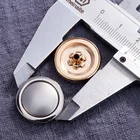 Brand custom fasteners snap metal button shiny golden buttons