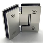 Bevel edge stainless steel 304 glass to glass 135 degree shower screen door hinge