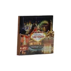 Creative 3d custom card metal fridge magnet for souvenir