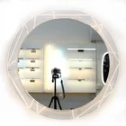 Mirror Salon Polished Touch Button IP44 Waterproof Backlit Illuminated Mirror LED Salon Mirror