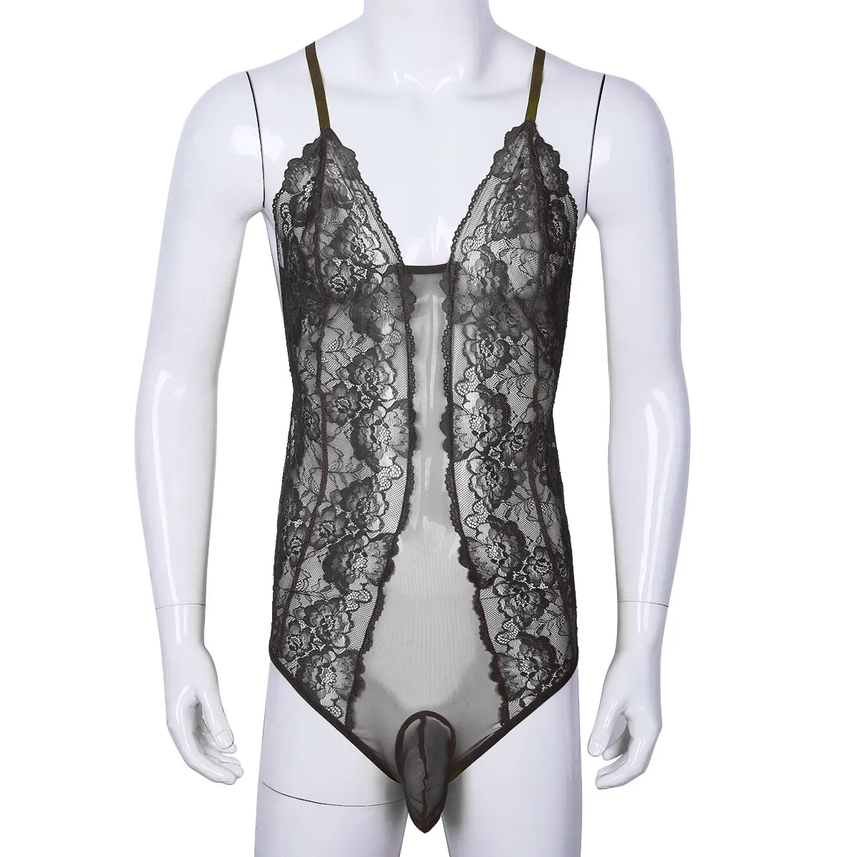 sissy 纯粹 crossdress 内衣 lace 袋睡衣角色扮演性感睡衣性感色情男士连体紧身衣