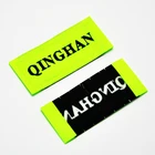 Wholesale heat cut clothing tags woven clothing label Clothing trademark