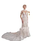 Elegant Mermaid Wedding Long Wedding Lace Wedding