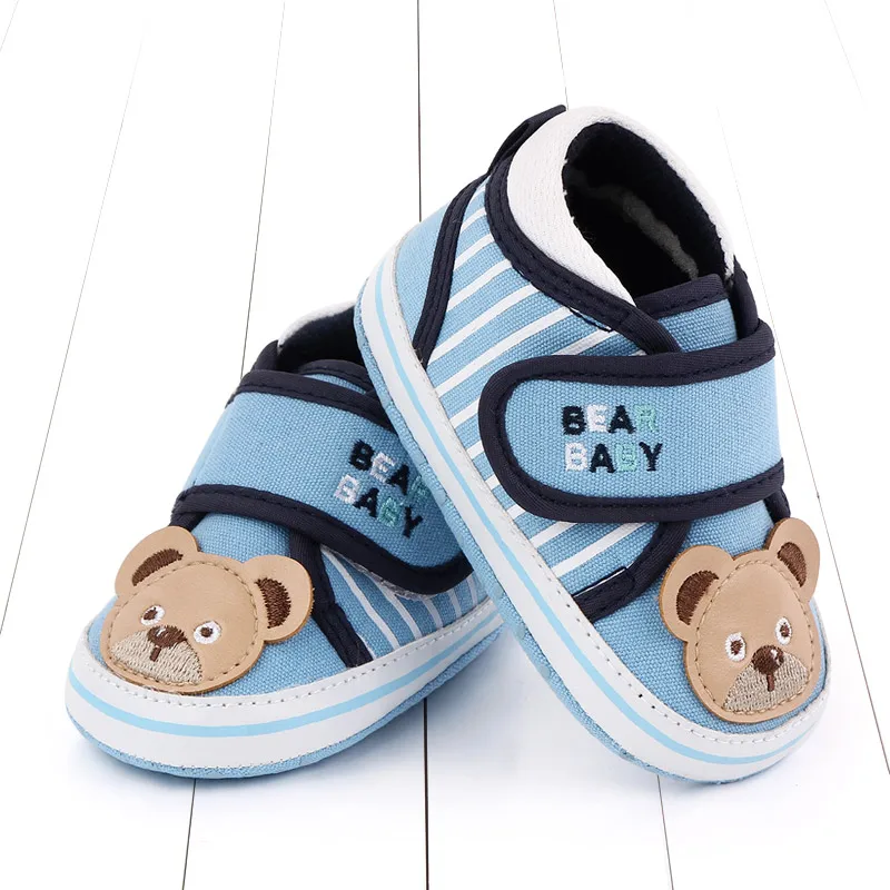 Spring&Autumn Cute Casual Soft Sole Baby Shoes with Bear Print Baby Shoes Unisex manufacture