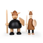Modern new style home decor craft product, wooden materials wood carving statue Soldier
