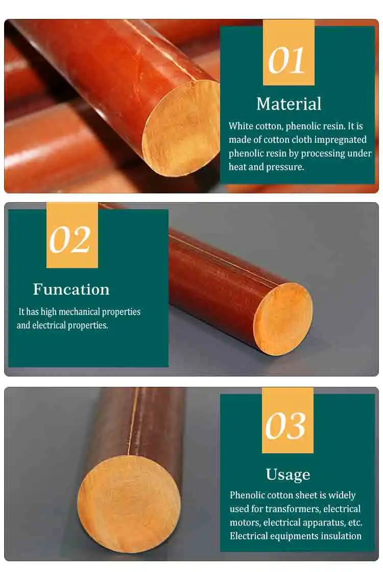 commercial Factory high voltage red electrical insulation fiber rod