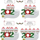 Family 2020 Quarantine Survivor Family With Hand Sanitized Toilet Paper Christmas Decorations Ornaments