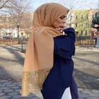 High quality lace female long shawl muslim hijab fashion chiffon scarf malaysia arab hijab