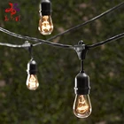 Huayicai E27 LED Light bulb waterproof connectable festoon string light for Christmas holiday decoration
