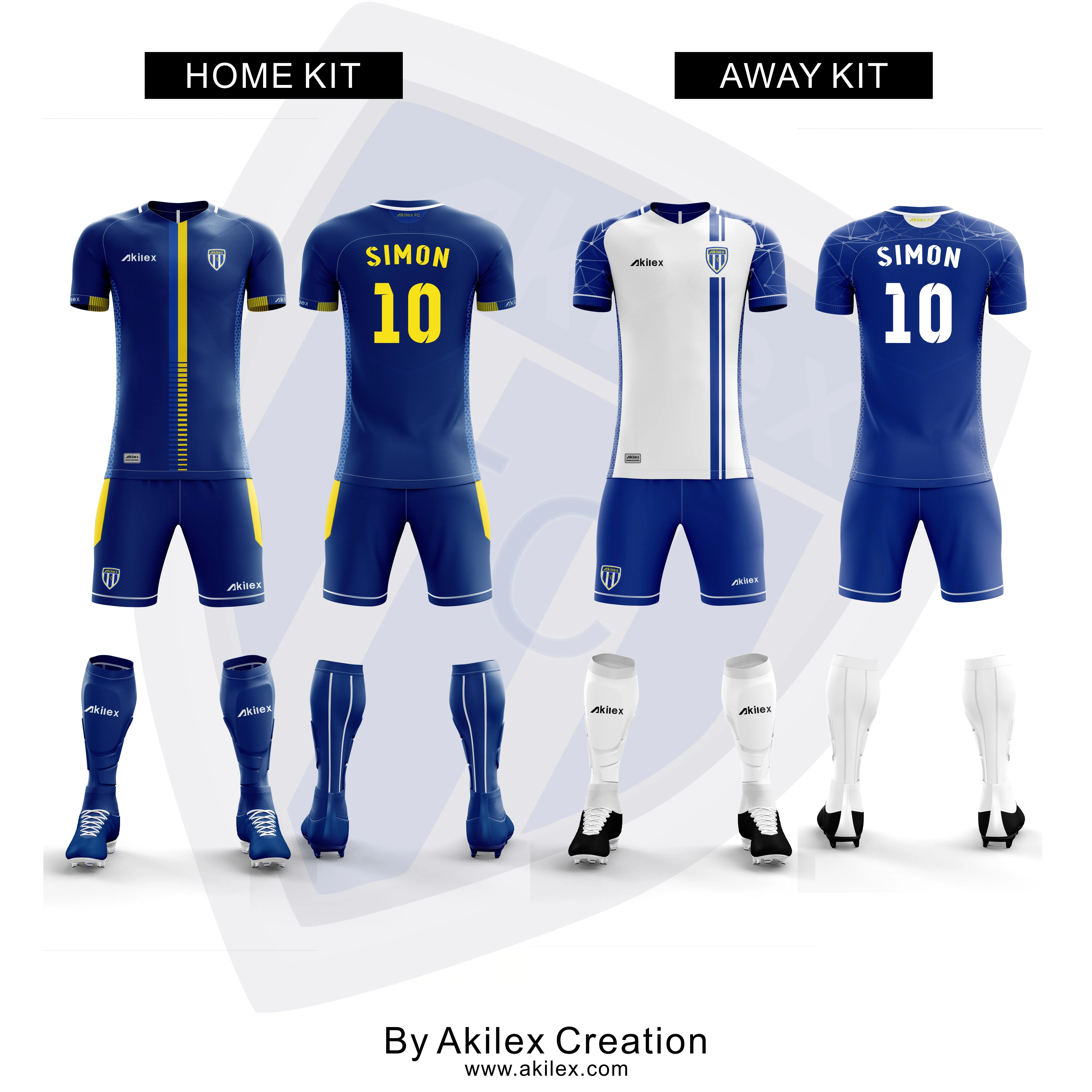 Akilex Wholesale Breathable High Quality Football Club Football Jersey