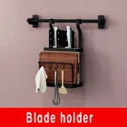 Logo Customization Kitchen Knife Rack Wall-mounted Stainless Steel Fork Spoon And Chopstick Holder Storage