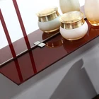 Gorgeous Red Bathroom Sinks glass wash basin for washroom decor