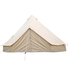 Family Luxury Family Glamping Outdoor Large Canvas 5m Heavy Duty Bell Tent Waterproof With Stove Hole