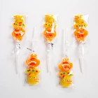 Sweets Sweet Children Kids Animal Octopus Shape Juice Flavor Lollipops Sweets Soft Candy