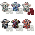 Boys Clothing Kids Clothes Print Shirt Shorts Summer Beach Boy Wear Children Clothing Set Kids Clothes Boy