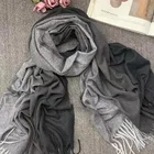 Wholesale 2019 New Style Yarn Dyed Long Scarf for Ladies Stylish Cheaper Pure Colour Shawls Winter For Women