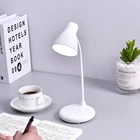 bedroom bedside study american cloth cover living room sofa usb charging port led desk lamp