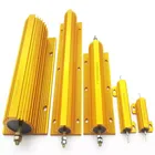 Logo Customization RX24 5W 10W 50W Gold Aluminum Housed Wirewound Power Resistor Dynamic Brake