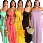 New Fashion Women Summer women clothes big size puff sleeve women party long dress