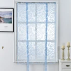 Roman blinds elegant emborideried jacquard short curtains for kitchen