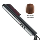 New Upgraded 4 In 1 Ceramic Hair Straightener With LCD Display Beard Straightener Portable Hair Brush Straightener