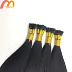 Unprocessed Raw Italian Keratin i Tip Human Hair Extension Kinky Curly