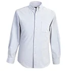 casual corduroy light blue cotton shirt for man