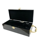 Welcome Printing Your Logo Piano Lacquer Mdf Wooden Single Wine Gift Box Set