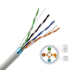 Cable FTP CAT 5E 2 Pair 4 Pair 8 Pair 4pr 24AWG 0.5mm Copper 300m 1000ft Best Price UTP CAT5E Lan Network Cable