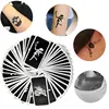 Manufacture Best Selling Custom Design Beautiful Body Face Customize Airbrush Paint Temporary Tattoo Templates Stencil