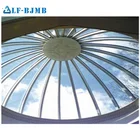 Modern design low cost steel structure dome glass roof hotel steel frame building