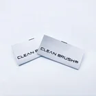 100% Cotton Clothing Label Tags Customized Center Fold Woven Label