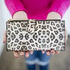 Wallet Card New Style Women All-In-One Wallet Leopard Snakeskin PU Leather Wallet ID Card Credit Card Holder Purse Wallet