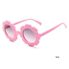Fashion UV400 Cute Round Flower Shaped Sun Glasses Plastic Frame Kids Sunglasses for Girls