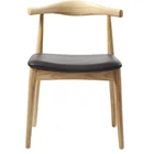 Room Furniture Dining Chair Horn Shape Back Wooden Hotel Dessert Shop Chair Restaurant Chair Dinning Room Furniture