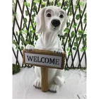 wholesale Welcome Sign outdoor home decor dog large decorative accessories animal figurine statue garden decorations