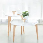 Eco-Friendly Natural Bamboo Table Bed Side Table with Handle