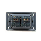 Electric Electric Switch Wall 72*118mm US Standard Glass Panel 2 Gang 2 Way Electric Wall Switch