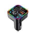 Usb Car Dual Usb QC3.0 18w And 2.4A 12w Charging Hand Free Bluetooth 5.0 Fm Transmitter For Car