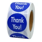 Unique Fancy Design Self Adhesives Thank You Color Stickers Labels Roll
