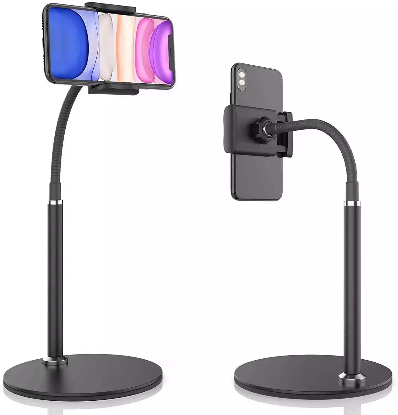 Portable Metal Desk Mobile Phone Holder Stand Flexible Desktop Tablet