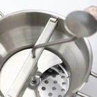 High quality kitchen accessories cheap durable easy clean stainless steel vegetable potato manual food mill with discs